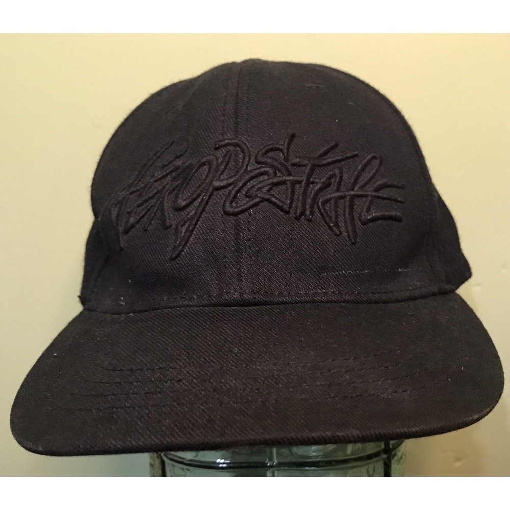 Black Aeropostale No-Fit Cap Hat Baseball Cap Men Large